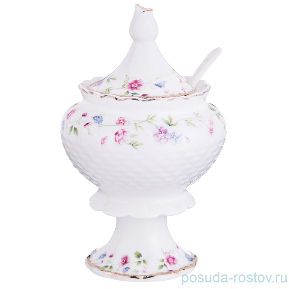 Сахарница 450 мл с ложкой н/н "Мускари" / 189470 Сахарница 450 мл с ложкой н/н "Мускари" / 189470