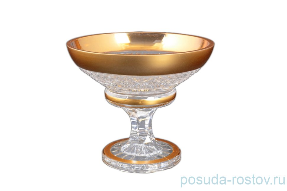 Конфетница 15 см н/н "Bohemia gold /Матовое золото" / 115902 Конфетница 15 см н/н "Bohemia gold /Матовое золото" / 115902