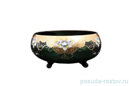 Фруктовница 26 см на 3-х ножках &quot;Лепка зелёная&quot; / 092679