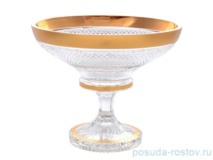 Фруктовница 30 см н/н &quot;Bohemia gold /Матовое золото&quot; / 143952