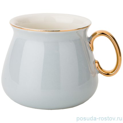 Набор чайных пар 220 мл 4 шт светло-серый / 198936