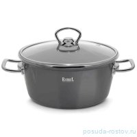 Кастрюля 5,2 л стекляннной крышкой графитовый / 339165