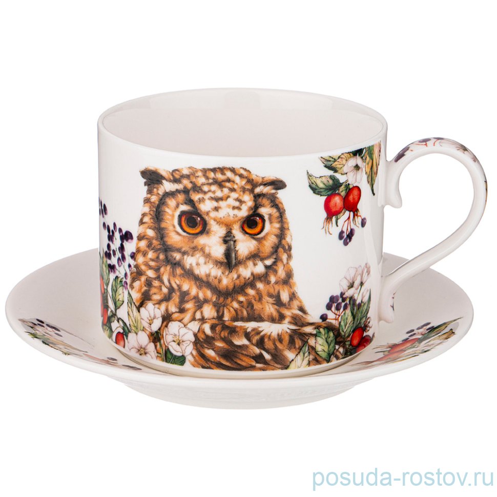 Чайная пара 300 мл "лесная сказка /сова" / 270753