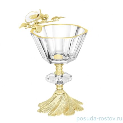 Креманка 17 см &quot;Лилия /золото&quot; / 343221