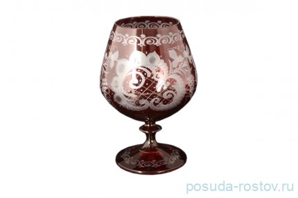 Бокалы для бренди 400 мл 6 шт &quot;Красные с рисунком&quot; / 106360