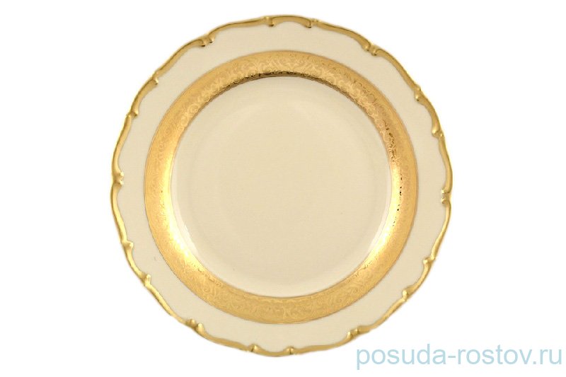 Набор тарелок 17 см 6 шт  Bohemia Porcelan Moritz Zdekauer 1810 s.r.o. "Анжелика /Золотая лента /СК" / 057343
