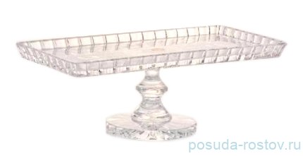 Поднос 32 см прямоугольный н/н &quot;Хрусталь резной&quot; / 006663