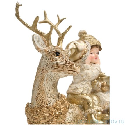 Статуэтка 14,5 х 7 х 14 см &quot;Дети на олене&quot;  / 379526