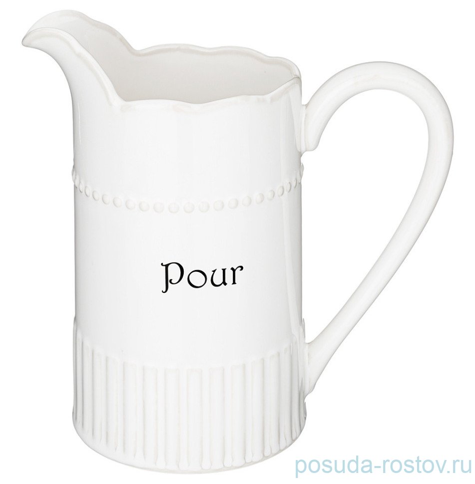 Кувшин для воды 1,1 л белый "Soul kitchen" / 301513