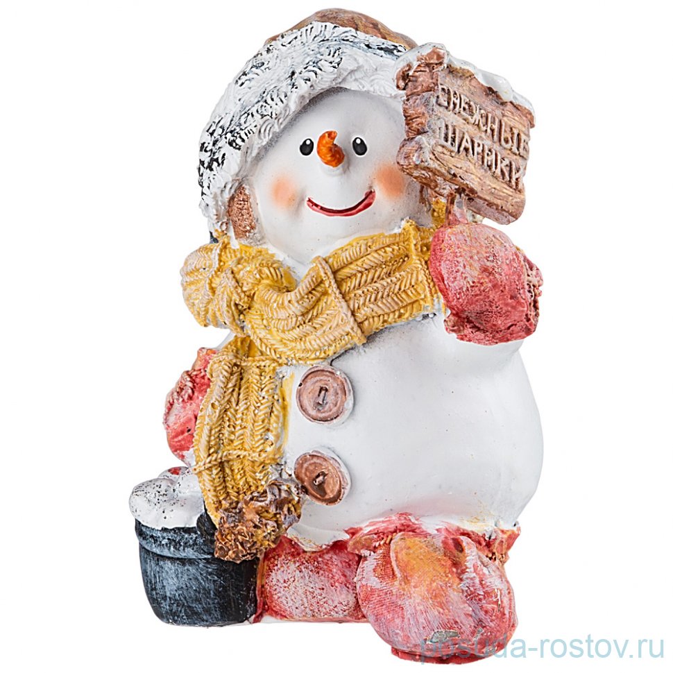 Фигурка 16 см "Снеговичок с табличкой" / 271170