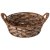 Корзинка 24 х 8/11 см с ручками "Натурель /темное плетение" / 342747