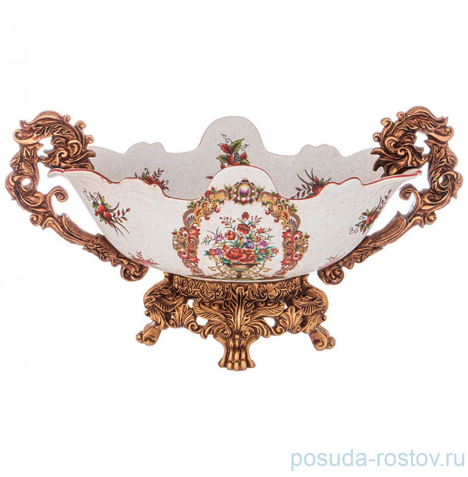 Фруктовница 47 х 24,5 х 25 см Ладья с ручками / 329506