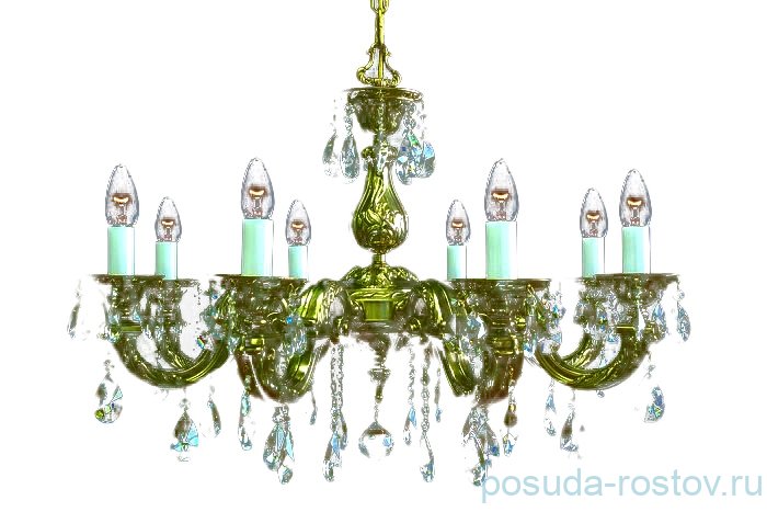 Люстра 6 рожковая бронза /хрусталь  Royal "Роял" / 054565