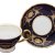 Набор чайных пар 220 мл 6 шт  Bohemia Porcelan Moritz Zdekauer 1810 s.r.o. "Анжелика /Золотые розы /Ультрамарин /Кобальт" / 027566