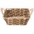 Корзинка 22 х 22 х 8/11 см с ручками "Натурель /светлое плетение" / 342758