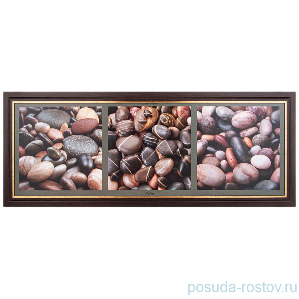 Фотопостер 33 х 95 см "Камни" /рамка венге с золотом / 270153