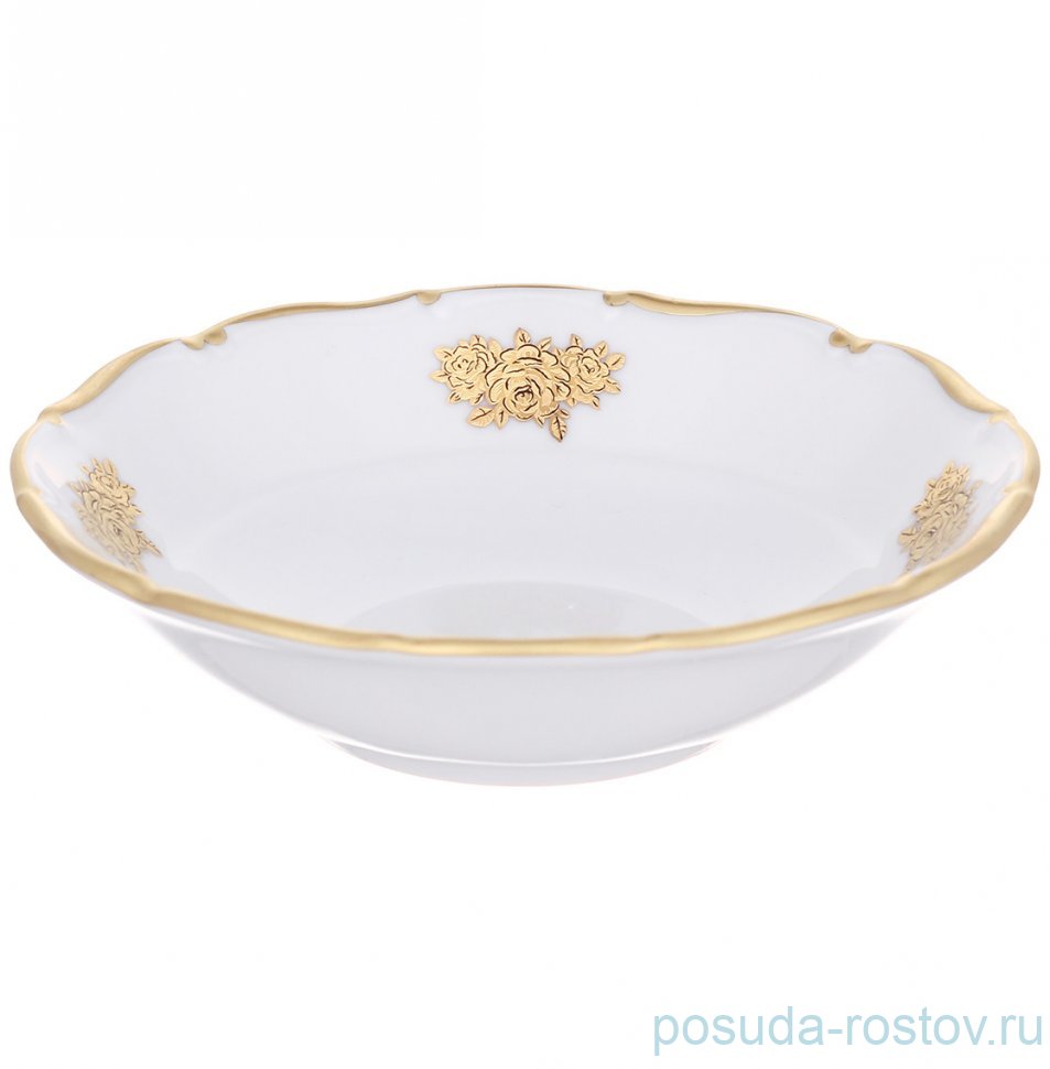 Набор салатников 13 см 6 шт "Аляска /Золотые розочки" / 309895 Набор салатников 13 см 6 шт "Аляска /Золотые розочки" / 309895