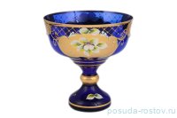 Конфетница 16 см н/н &quot;Лепка /сеточка И-В&quot; синяя / 096700