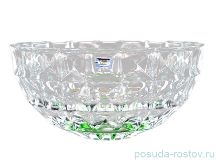 Ваза для фруктов 28 см &quot;Диаманд /Зелёное дно&quot; / 075755