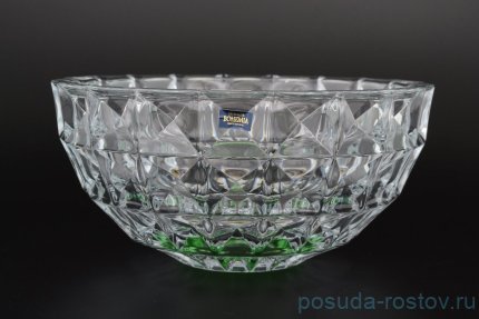 Ваза для фруктов 28 см &quot;Диаманд /Зелёное дно&quot; / 075755