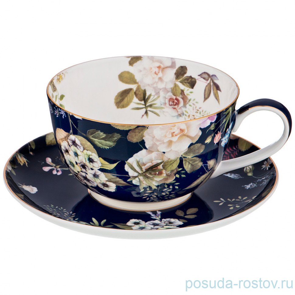 Чайная пара 300 мл 1 шт "Belle /Кобальт" / 195103