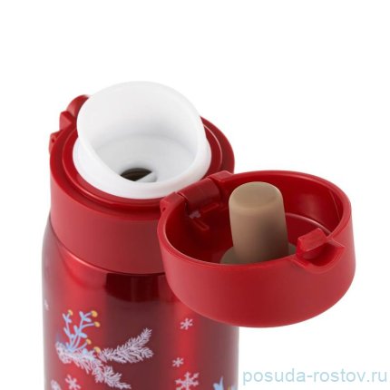 Термокружка 370 мл красная &quot;Christmas time /Hello Winter&quot; / 341084
