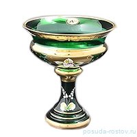 Ваза для конфет 13 см н/н "Лепка зеленая /9832" / 057579