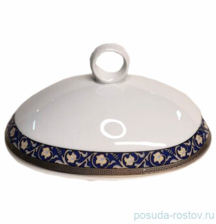 Крышка для супника &quot;Кайро /Сетка на синем /платина&quot; / 312764