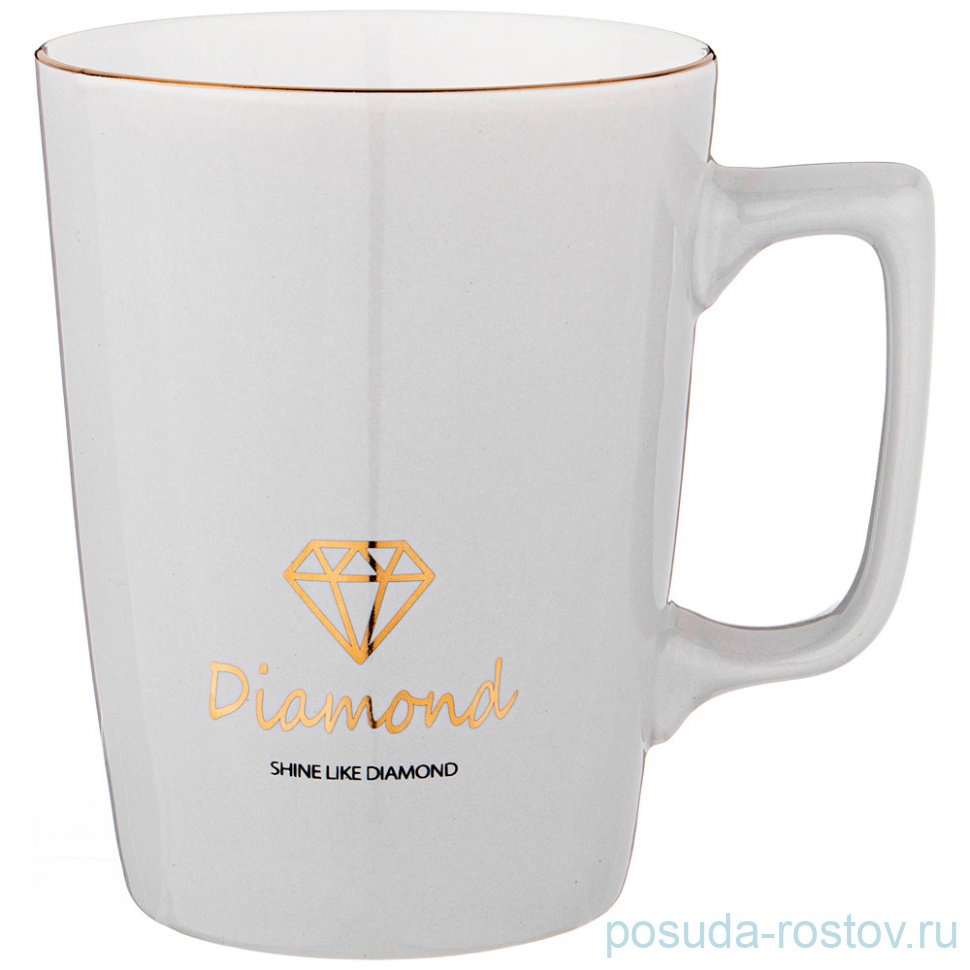 Кружка 400 мл серая "Break time" / 228761