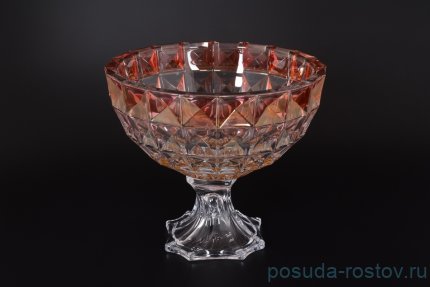 Ваза для фруктов 28 см н/н &quot;Диаманд /янтарно-красная&quot; R-G / 124684