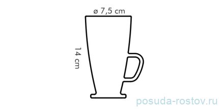 Набор кружек 300 мл для латте маккиато 6 шт &quot;Tescoma /CREMA /Без декора&quot; / 142319