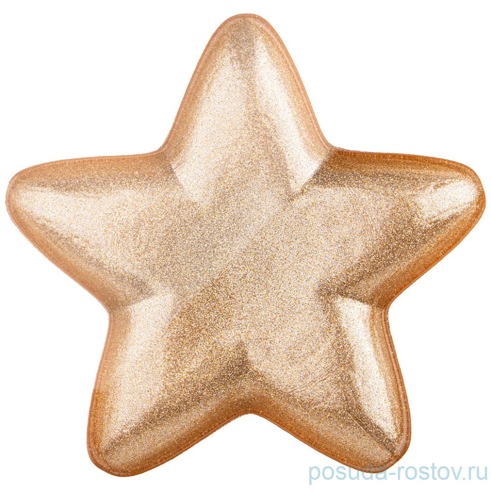 Блюдо 22 см звезда "star gold shiny" / 259704