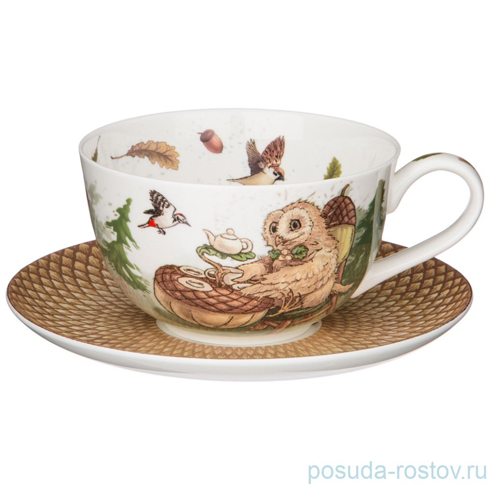 Чайная пара 300 мл "Совы" / 258742