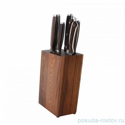 Набор кухонных ножей 7 предметов на подставке &quot;Dark Wood&quot; / 162526