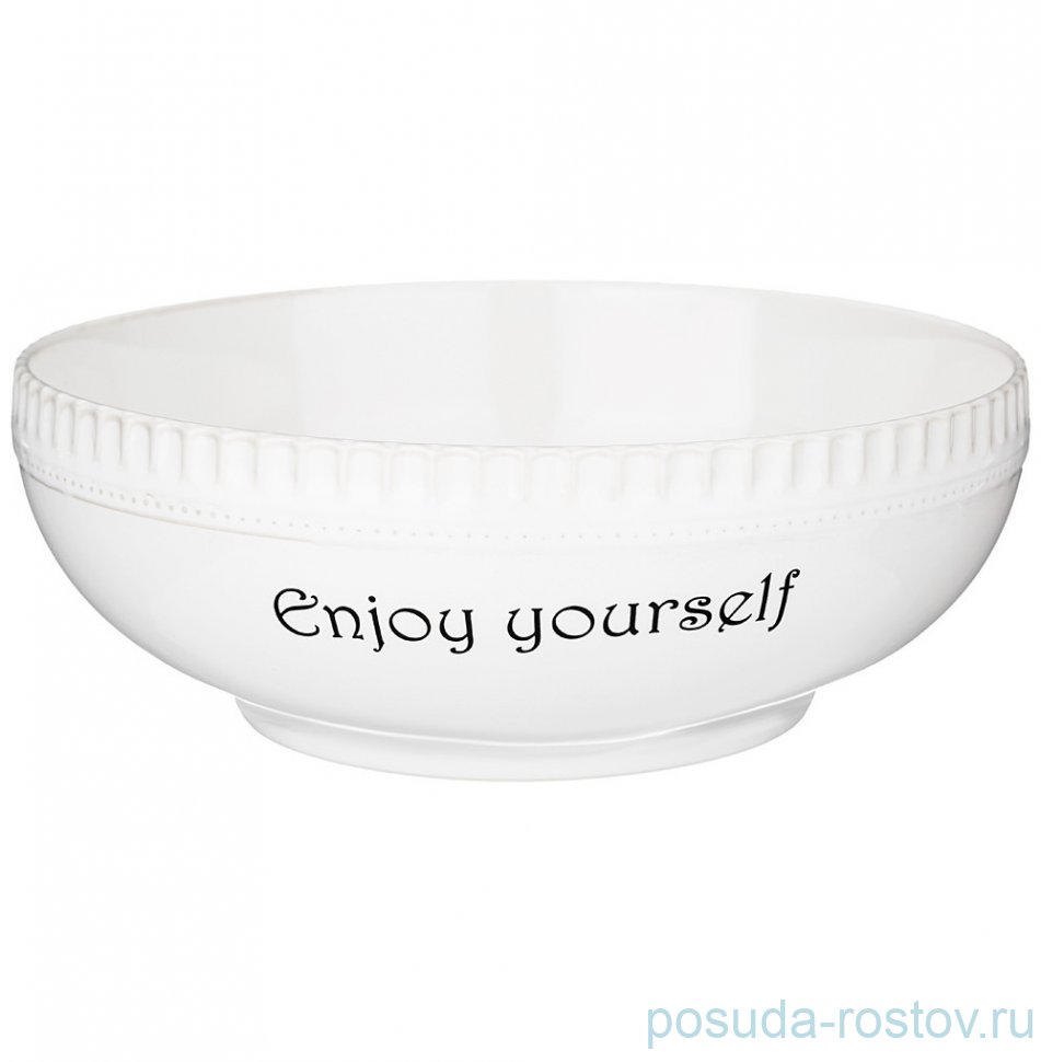 Салатник 24 х 9 см белый "Soul kitchen" / 301526