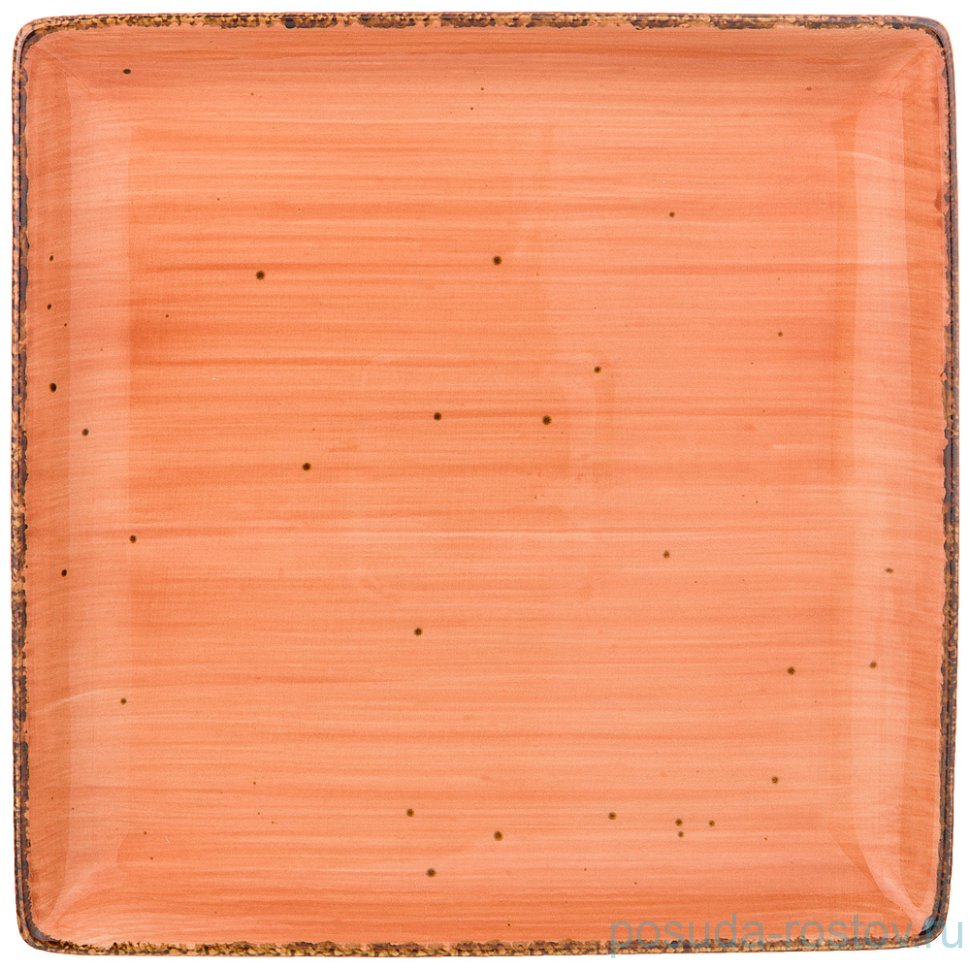 Тарелка 20 см квадратная "Nature /Оранжевый" (4шт.) / 210417 Тарелка 20 см квадратная "Nature /Оранжевый" (4шт.) / 210417