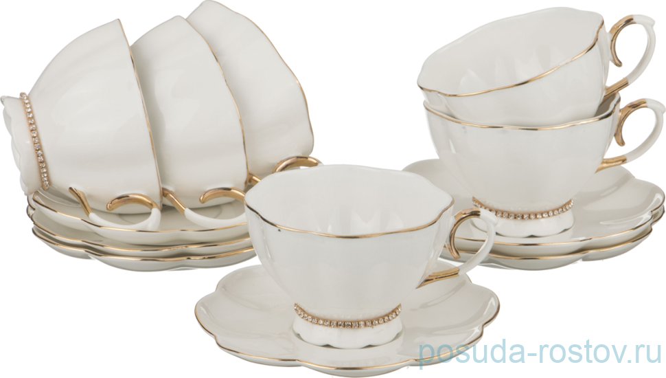 Набор чайных пар 250 мл 6 шт "Рублевка" / 194025 Набор чайных пар 250 мл 6 шт "Рублевка" / 194025