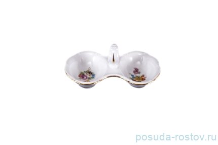 Прибор для специй двойной &quot;Лиана /Весенний букет /отводка золото&quot; / 049500