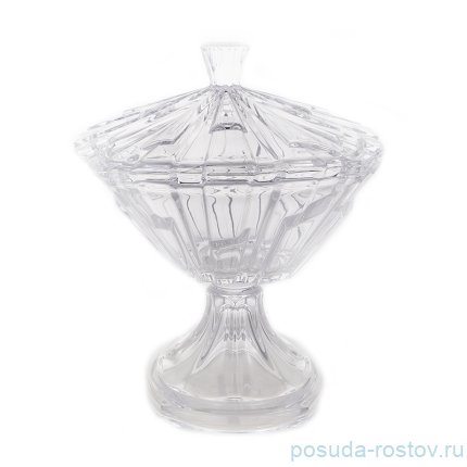Конфетница 25 см с крышкой н/н &quot;Болеро /Без декора&quot; / 146582