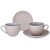 Набор чайных пар 260 мл 2 шт серый "trendy" / 338929