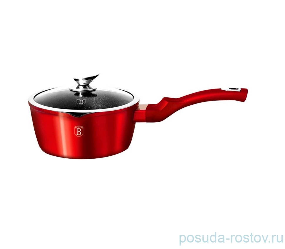Ковш 16 см с крышкой "Burgundy Metallic Line" / 131620
