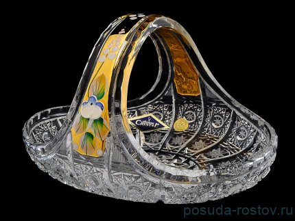Корзинка 23 см &quot;Хрусталь с золотом&quot; / 033544