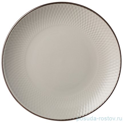 Тарелка 24 см &quot;Графика /Серый графит&quot; (6шт.) / 275448