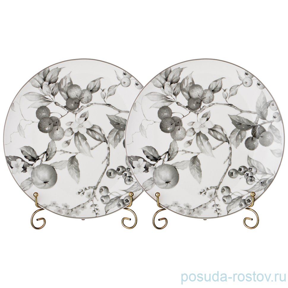 Набор тарелок 25 см 2 шт "райские яблочки" / 189608