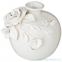Ваза для цветов 9,7 х 9,7 х 9,3 см &quot;Белый цветок&quot; / 349295