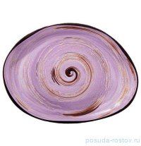 Блюдо 33 х 24,5 см Камень сиреневое &quot;Spiral&quot; / 327590