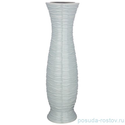 Ваза для цветов 58 см напольная &quot;Светло-серая глазурь&quot; / 233078