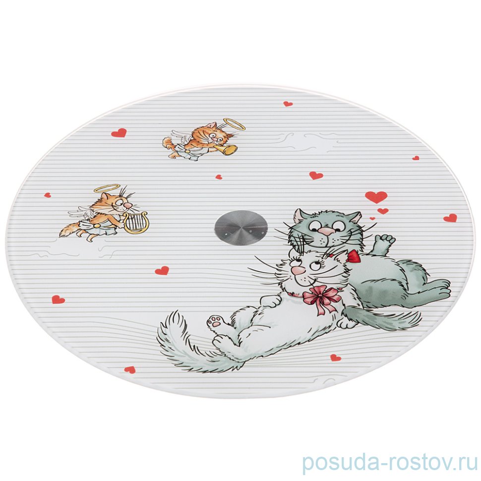 Блюдо 25 х 2,5 см вращающееся "Романтика" / 224889