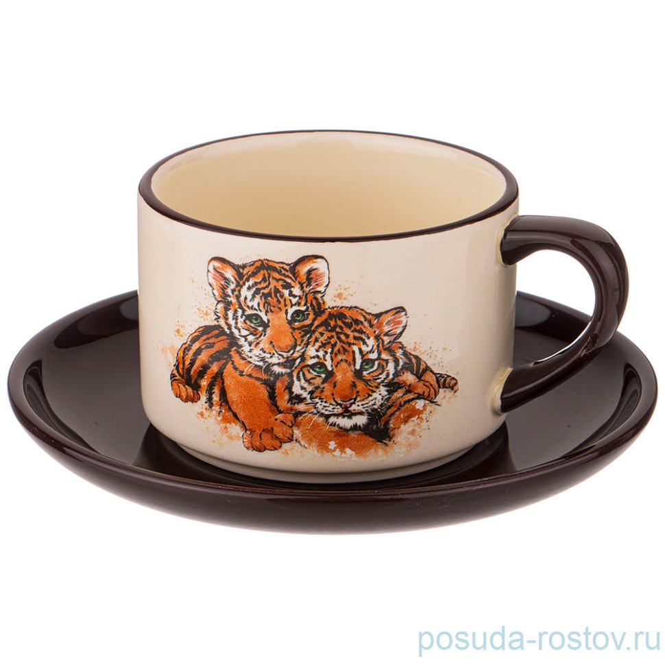 Чайная пара 220 мл "Tiger Amour" / 269356