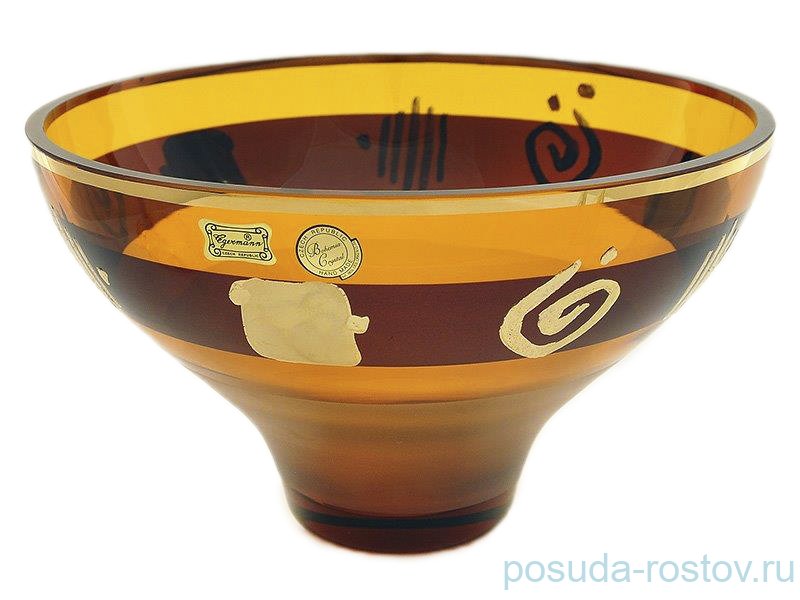 Ваза для фруктов 25 см "Эгерманн /Золотая абстракция" / 061241